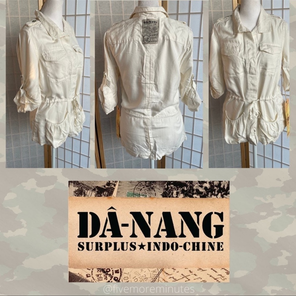 NWT • Da-Nang 100% Tie-Waist Blazer